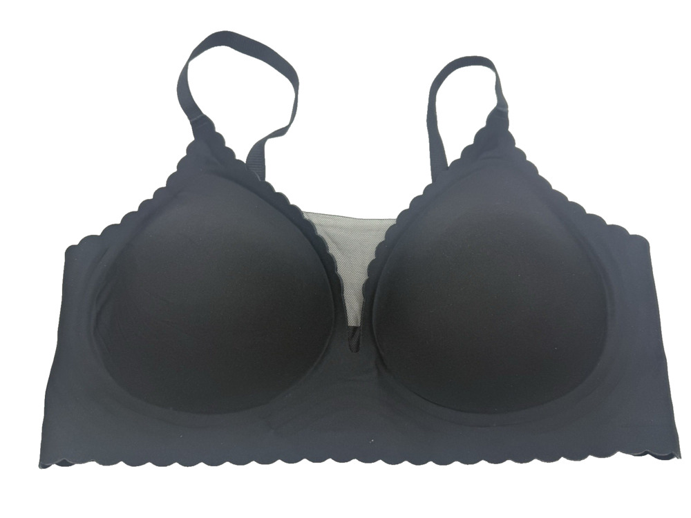 Wireless Support Bras for Women Push Up Bra VNeck T-Shirt Comfort Bralette *READ
